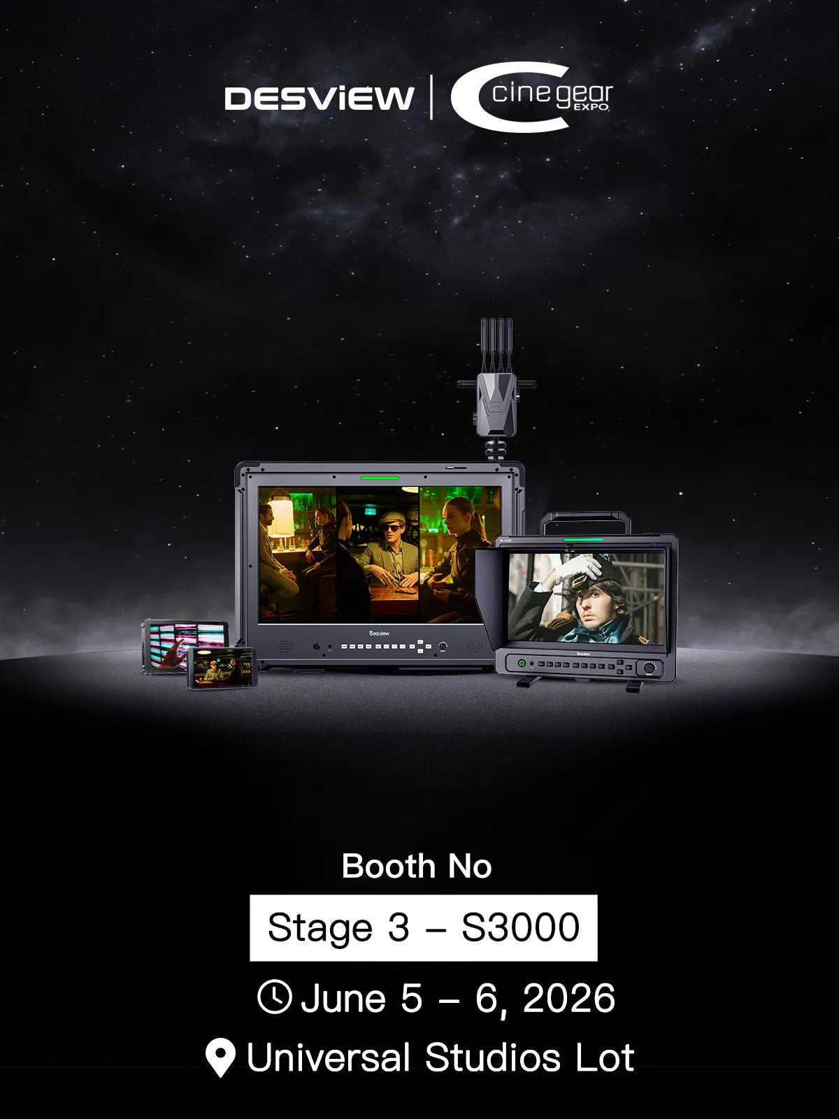 Desview at Cine Gear 2026: Where Filmmakers Meet Their New Favorite Monitor.